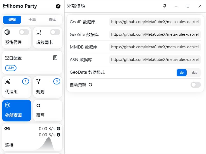 Mihomo Party 外部资源 Mihomo Party 外部资源